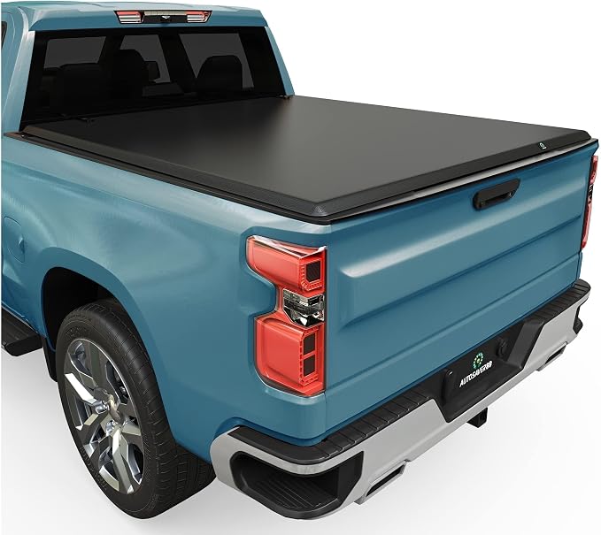 AUTOSAVER88 Soft Tri-fold Truck Bed Tonneau Cover Fit for 2019-2026 Chevy Silverado/GMC Sierra 1500 New Body Style 5.8ft Bed