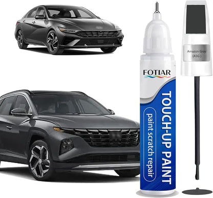 Amazon Gray (A5G) Touch up Paint for Hyundai-Exact Match Scratch Repair Kit 2-In-1 Premium Car Paint Pen for Chips & Nicks