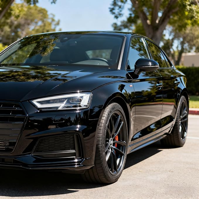 7.5Mil Gloss Black Automotive Wrap,60inX60FT Self-Healing Paint Protection Film, Anti-Yellowing Scratch Resistant Car Body Shield for Sedan, SUV, Truck