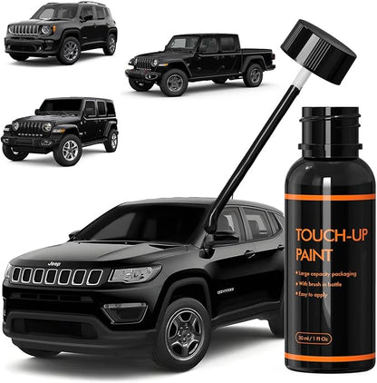 PXR Brilliant Black Touch Up Paint for Jeep, DIY Car Paint Scratch Repair Kit, Automotive Paints, Quick & Easy Fix Scratch Repair Compatible with Grand Cherokee/Cherokee/Compass/Patriot