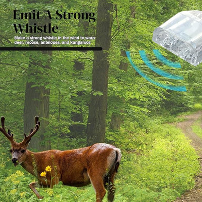 4PCS Deer Whistles for Car, Automotive Deer Warning Whistle Devices, Avoid Collisions Deer Warning Devices with Adhesive Tapes, Universal Animal Alert Accessories Fit Cars Trucks Motorcycles
