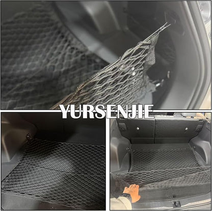 Rear Trunk Envelope Mesh Cargo Net Suitable for 2026 Toyota RAV4 Hybrid LE Limited SE Woodland Edition XLE Premium XSE Plug-ln GRSport Rear Trunk Mesh Cargo Storage Net Bag