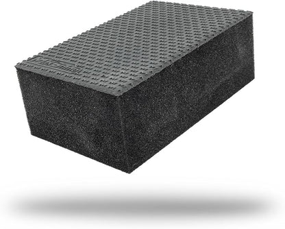 Maxshine Universal Heavy Grade Clay Sponge – Reusable Clay Bar Alternative for Paint & Glass Decontamination – Removes Overspray, Tar & Industrial Fallout – Ergonomic Foam Grip for Auto Detailing