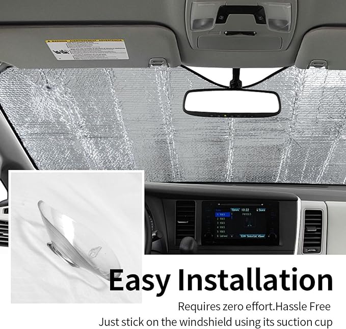 Funny Windshield Sun Shade for Car Sunshade for Car Windshield Covers Blocks UV Rays Automotive Interior Sun Protection 51 x 27.5 in