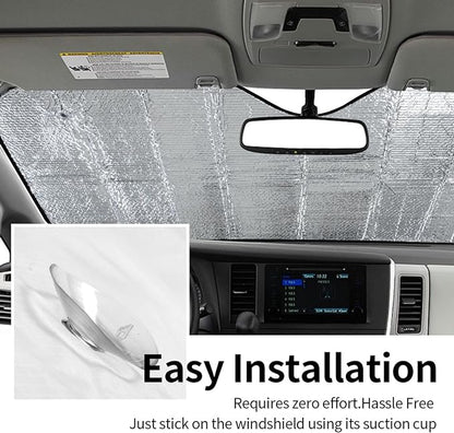 Funny Windshield Sun Shade for Car Sunshade for Car Windshield Covers Blocks UV Rays Automotive Interior Sun Protection 51 x 27.5 in