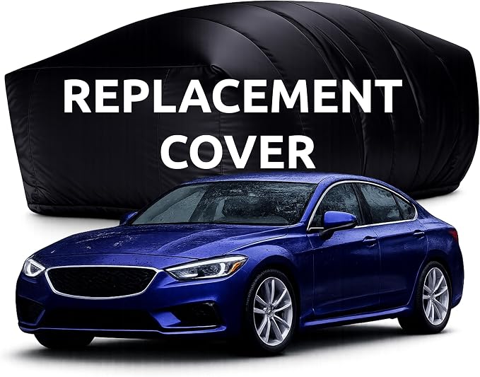 CAR3 Black Replacement Hail Protector Cover – Includes Storage Bag & Pre-Installed Cinch Wand – Replacement Part Only, Not Full System