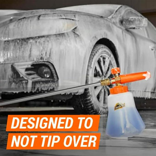 Armor All 2-in-1 Foam Cannon Kit - Car Wash & Detail Cleaning Kit for Power Washers, Garden Hoses, Foam Applicator & Adaptor, Gifts for Men, Pack of 1