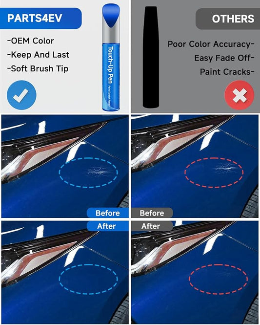 Touch Up Paint Compatible with Toyota Exact Match Touch Up Paint Car Scratch Repair (Blue Streak（8T7）)