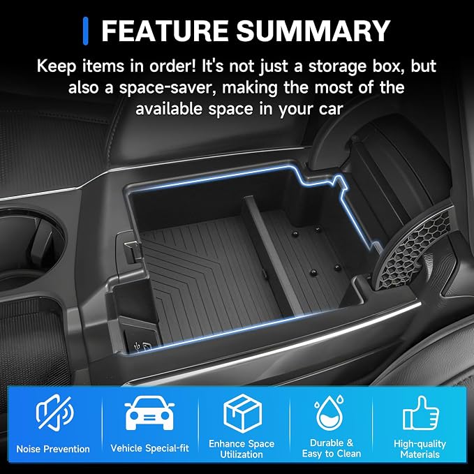 SXCY for 2025 2026 Acura RDX Center Console Organizer for 2025 2026 Acura RDX Accessories 2025 2026 RDX Armrest Console Organizer for 2025 Acura RDX Console Organizer Tray