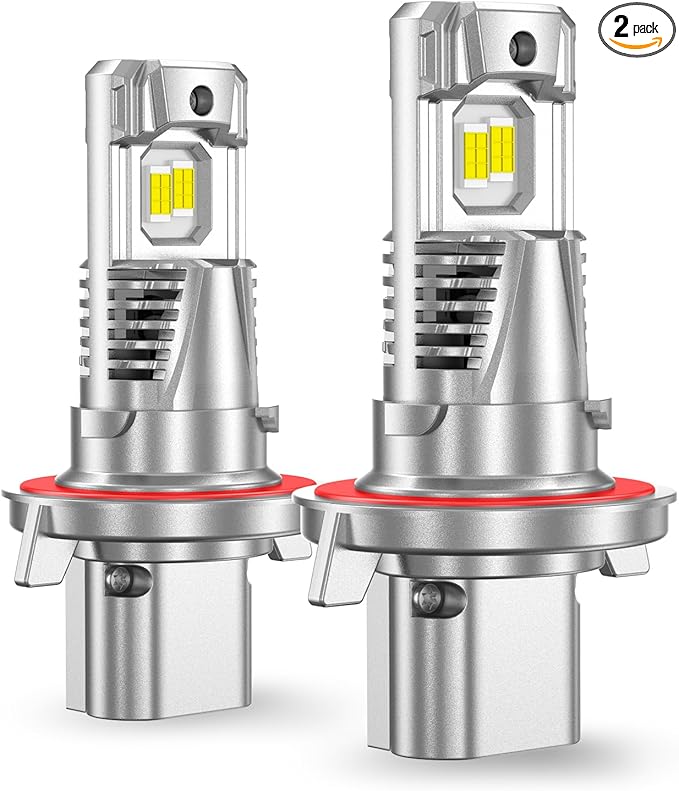 SEALIGHT H13 LED Bulbs, 90000LM 6500K Output Canbus Ready, H13/9008 For Powersports IP68 80000Hrs Lifespan, 1：1 Size Real Halogen, 3Mins Installation, 2 Pack