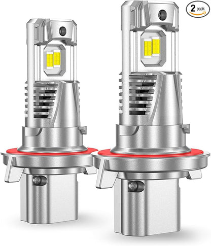 SEALIGHT H13 LED Bulbs, 90000LM 6500K Output Canbus Ready, H13/9008 For Powersports IP68 80000Hrs Lifespan, 1：1 Size Real Halogen, 3Mins Installation, 2 Pack