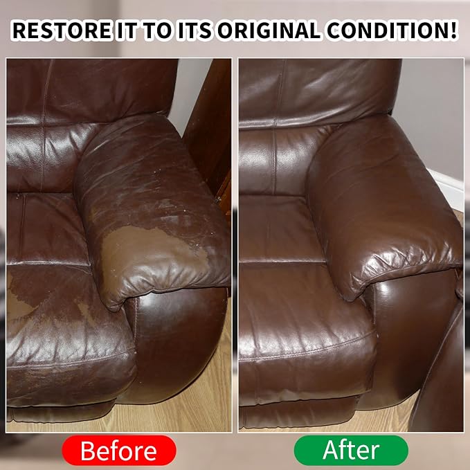 SHADAIWUYU 8.5oz Leather Recoloring Balm with 100ml Mink Oil,Medium Brown Leather Repair kit for Furniture and Car Interior,Leather Couch Scratch Repair,Leather Dye Paint,Mink Oil for Leather