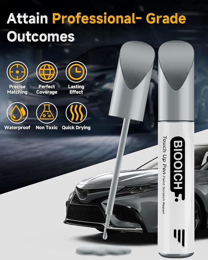 Touch Up Paint Pen Exact Color Match Car Chip and Scratch Repair (for Toyota, Lunar Rock(6X3))