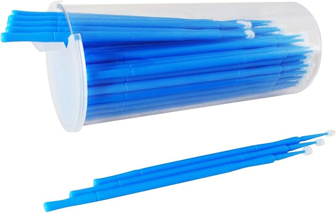 ATLIN Touch Up Paint Brushes, 100 Pack of 2.5mm Disposable Micro Applicators for Automotive Paint Chip Repair