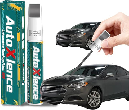 Sterling Gray Metallic(UJ) Touch Up Paint Compatible with Ford Car Paint Pen Scratch Repair Automotive Scratch Remover Fix Exact Color Match
