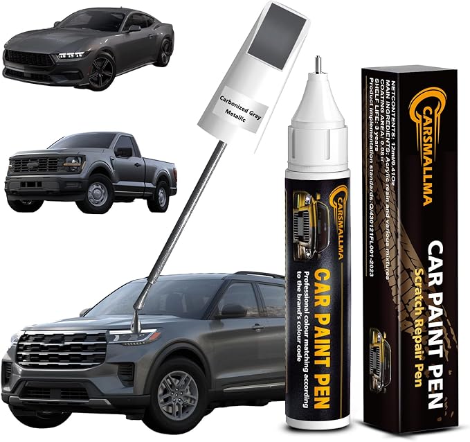 Touch Up Paint for Ford Carbonized Gray Metallic(M7), Color Exact Match Auto Paint Repair Pen Fix Chips and Nicks Scuff