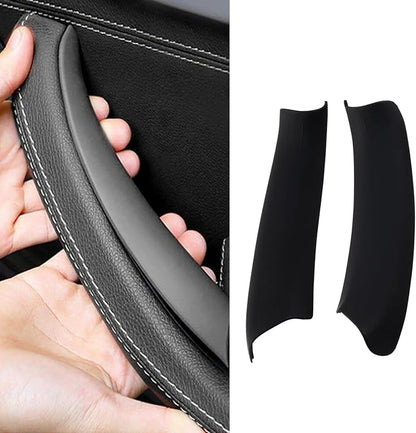 2PCS Black Driver and Passenger Side Door Pull Handle Covers Compatible with BMW X3 F25 2010-2016 X4 F26 2014-2017 Left and Right Side Interior Pull Handle