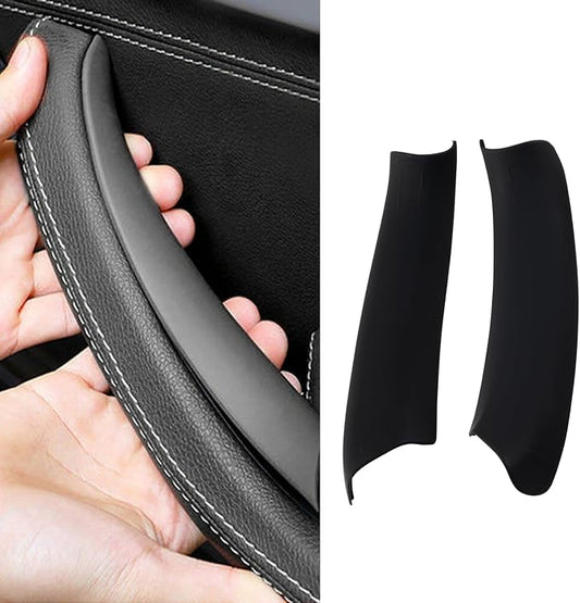 2PCS Black Driver and Passenger Side Door Pull Handle Covers Compatible with BMW X3 F25 2010-2016 X4 F26 2014-2017 Left and Right Side Interior Pull Handle