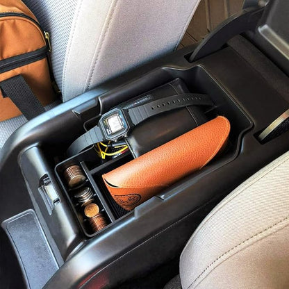 EDBETOS Center Console Organizer Tray Compatible with Chevy Colorado GMC Canyon Accessories 2015 2016 2017 2018 2019 2020 2021 2022 Armrest Secondary Storage Glove Box, Black