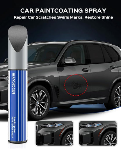Touch Up Paint For BMW, Dark Graphite(A90) Exact Match Touch Up Paint Car Scratch Repair (Dark Graphite Metallic for 2019-2020 X5/X4/iX3/X2/X1)