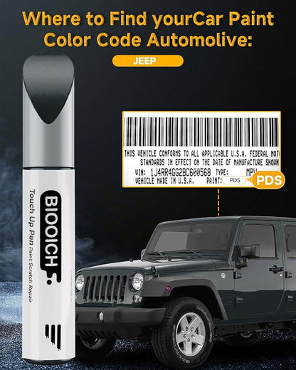 PDS Touch Up Paint Pen Exact Color Match Car Chip and Scratch Repair (for Jeep, Anvil)