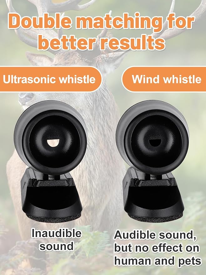 4PCS Wind & Ultrasonic Deer Safe Whistles for Vehicles - Deer Horn with Self-Adhesive Tape, Automotive Safety Kits for Car Avoid Collisions