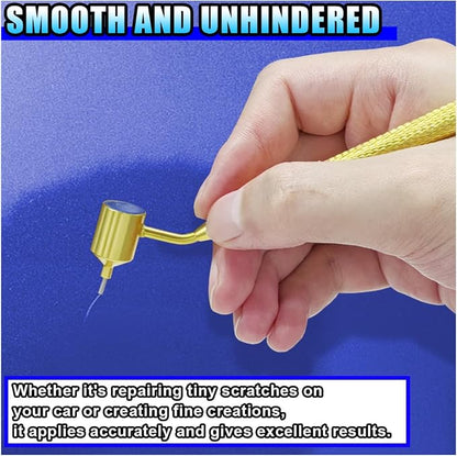 100PCS 0.5 mm Touch Up Paint Brushes, Fillable Car Fine Line Paint Chip Repair Kit, Fluid Writer Pen Disposable Micro Applicators for Vehicle Scratch Detailing Repair