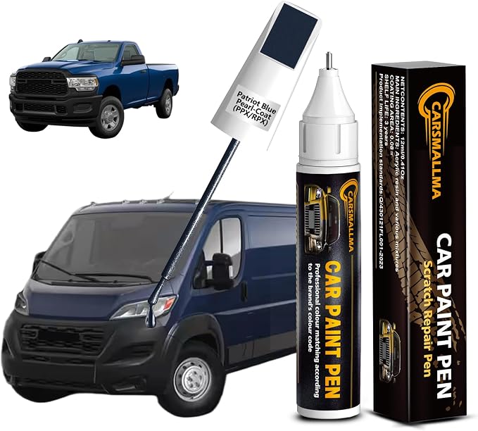 Patriot Blue Pearl-Coat(PPX/RPX) Car Touch Up Paint for Ram, Color Accurate Car Paint Scratch Repair Pen Kit Quick & Easy Fix Vehicle Chips and Automotive Nicks Scuff
