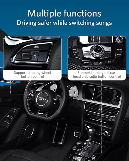 Airdual Bluetooth 5.0 aptX-HD Adapter for 2004-2009 Year Audi MMI 2G Music Interface