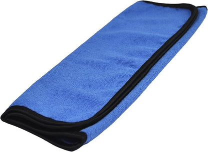Detailer's Preference 390 GSM Premium Microfiber Towels, Ultra Soft, Lint-Free, Streak-Free, Highly Absorbent, Scratch-Free Cleaning & Drying Cloths for Auto, Home & Detailing, 16x24, 12-Pack, Blue