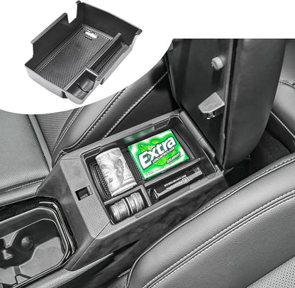 RUNROAD Center Console Organizer Tray Compatible with Jeep Compass 2022 2023 2024 2025 Accessories, Armrest Tray Secondary Storage Box Insert Console Organizer Card Container, Black (NOT For Ltd)