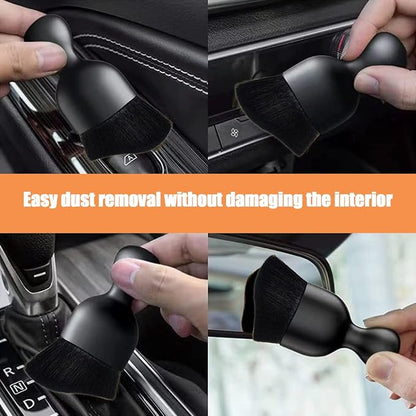 1 PC Car Interior Dust Brush, Auto Scratch Free Detailing Brush, Soft Car Interior Cleaning Brush Auto Accessories for Automotive Dashboard, Air Conditioner Vents, Computer (Black)