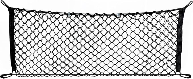 Envelope Style Trunk Mesh Cargo Net - For Jeep Grand Cherokee 2011 - 2021 Car Accessories - Premium Trunk Organizers and Storage - SUV Truck Cargo Nets - Vehicle Carrier Organizer for Cherokee WK