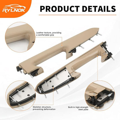 Front Left Driver Side Door Panel Armrest Repair Kit Replace 22818465 Fit for Chevy Silverado Fit for GMC Sierra 1500 2500HD 3500HD 2010-2014#Tan