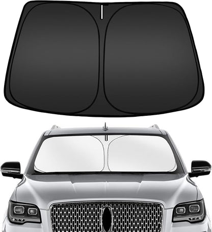 ARISMOTOR Windshield Sun Shade for Lincoln Navigator 2018-2025 2026, Custom Fit Foldable Front Window Sunshade Sun Visor Protector, Block UV Rays Keep Your Car Cooler