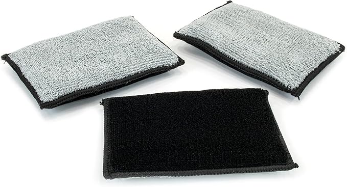 Scrub Ninja - Scrubber Sponge (5" x 3") Black/Gray - 3 Pack.