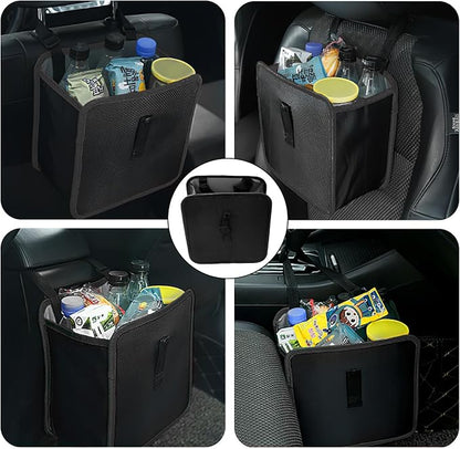 Foldable Car Trash Can, Waterproof Leakproof Hanging Auto Garbage Can, Multifunctional Large Capacity Vehicle Garbage Bag Storage Bag Organizer, Interior Car Accessories (Small)