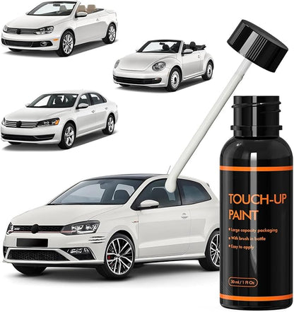 LB9A Candy White Touch Up Paint for Volkswagen, DIY Car Paint Scratch Repair Kit, Automotive Paints, Quick & Easy Fix Scratch Repair for Beetle/Jetta/Tiguan/CC/Eos/GTI/Golf/Touran/Passat