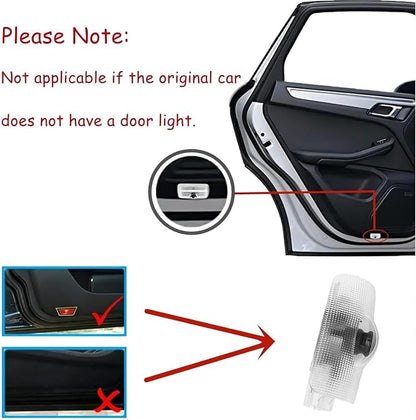 4Pcs Car Door Lights Logo Projector Compatible with Highlander/Camry/4runner/Sienna/Corolla/Tundra/Prius/Venza/Prado/Sequoia/Reiz/Previa/Alphard Model, 3D LED Car Welcome Projector Puddle Lights