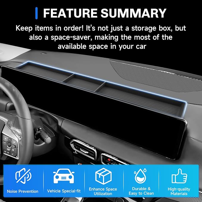 SXCY for 2026 Nissan Sentra Dashboard Organizer Tray for 2026 Nissan Sentra Accessories Screen Back Console Tray 2026 Sentra Behind Dash Console Organizer Screen Behind Phone Organizer