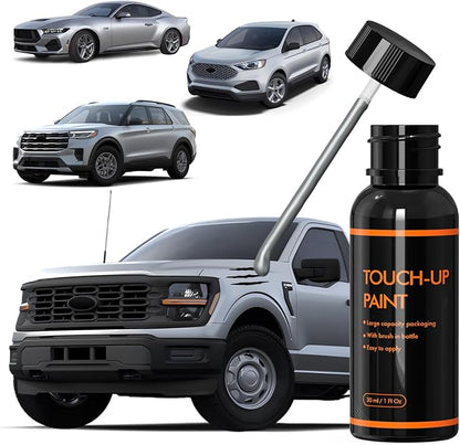 JS Iconic Silver Touch Up Paint for Ford, DIY Car Paint Scratch Repair Kit, Automotive Paints, Quick & Easy Fix Scratch Repair for F-150/Mustang/Bronco/Explorer/Ranger/Escape/Edge
