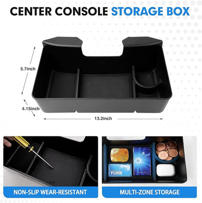 Autorder Center Console Hanging Organizer for 2019-2026 Chevy Silverado/GMC Sierra 1500 & 2020-2026 Chevrolet Silverado/Sierra 2500HD 3500HD Accessories - Split-Bench Folding Seat Only