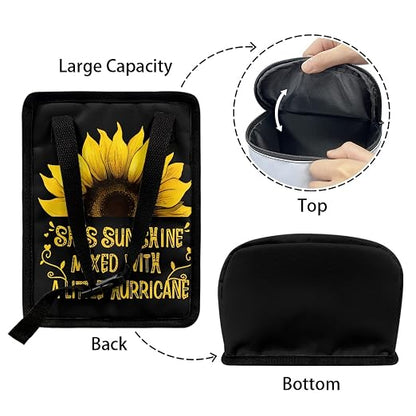 BIGCARJOB Sunflower Car Trash Bag for Back Seat Women Cute Auto Garbage Cans Hanging Vehicle Trash Bags Bins,Sunflower Auto Accessories Interior Car Organizer Bag(She's Sunshine Sunflower)