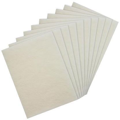 S SATC 6" x 9" White Light Duty General Purpose Scuff Pads,10 Pack Automotive Pads for Scuffing,Scouring,Sanding,Paint Primer Prep Adhesion Scratch for Woodworking,Automotive Restoration