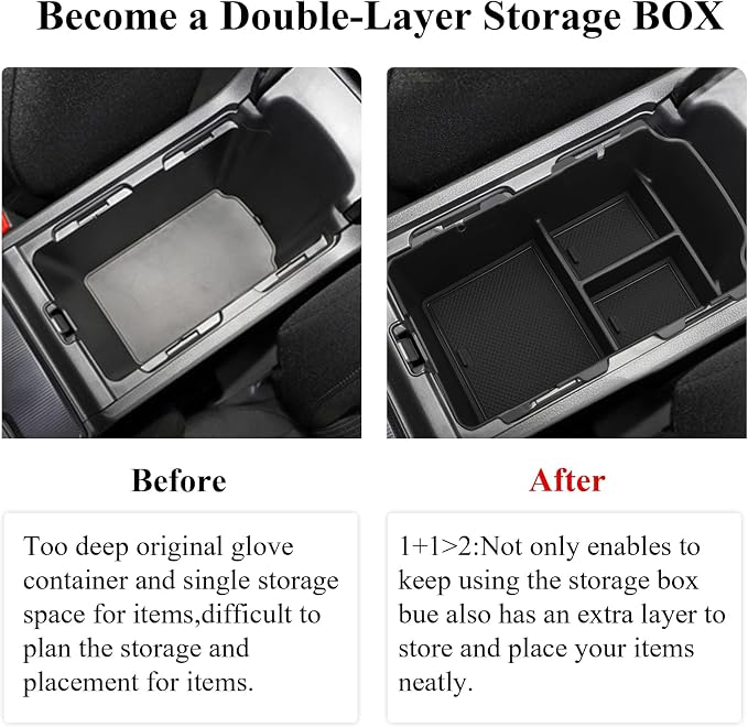 TTCR-II Compatible with Honda Civic Center Console Organizer 2022 2023 2024 2025 2026, Center Console Organizer Tray for Civic EX LX Sport Touring (Not for Type R and Si)