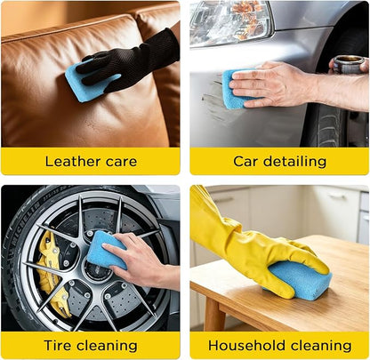 Autocare 10 Pack Car Wax Applicator Pad Rectangle Foam Premium Grade Microfiber Applicator Pads