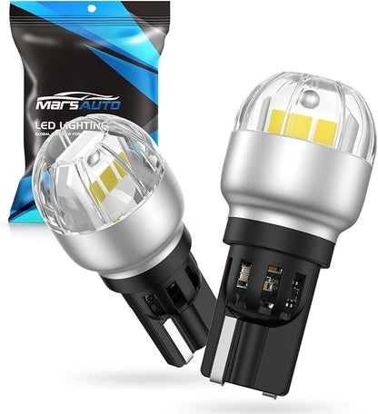Marsauto 912 921 LED Bulbs for Backup Reverse Light, 300% Brighter T15 906 904 W16W T15 CANBUS Error Free Bulb with 3020SMD Chip, Non-polarity, 6000K Xenon White Fog Lights, Pack of 2