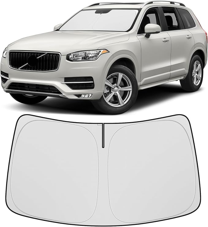 Windshield Sun Shade fit for 2016-2023 2024 2025 2026 Volvo XC90 Accessories Front Windshield Sun Shade Foldable Sunshade Protector
