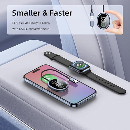 Wireless Carplay Adapter for iPhone Apple, 2026 Mini CarPlay Dongle, Plug & Play, No Delay, Convert Wired to Wireless Bluetooth Apple Carplay, with USB&USB-C, for iOS 10+ and 2016+ Cars,Silver
