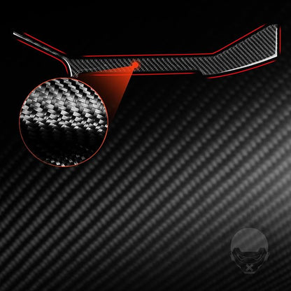 NVCNX Real Premium Carbon Fiber for Toyota 2nd Gen Tacoma Accessories 2012-2015 2013 2014 Car Dash Central Panel Strip Cover Interior Trim Thick Overlay Sticker Decal 1PC